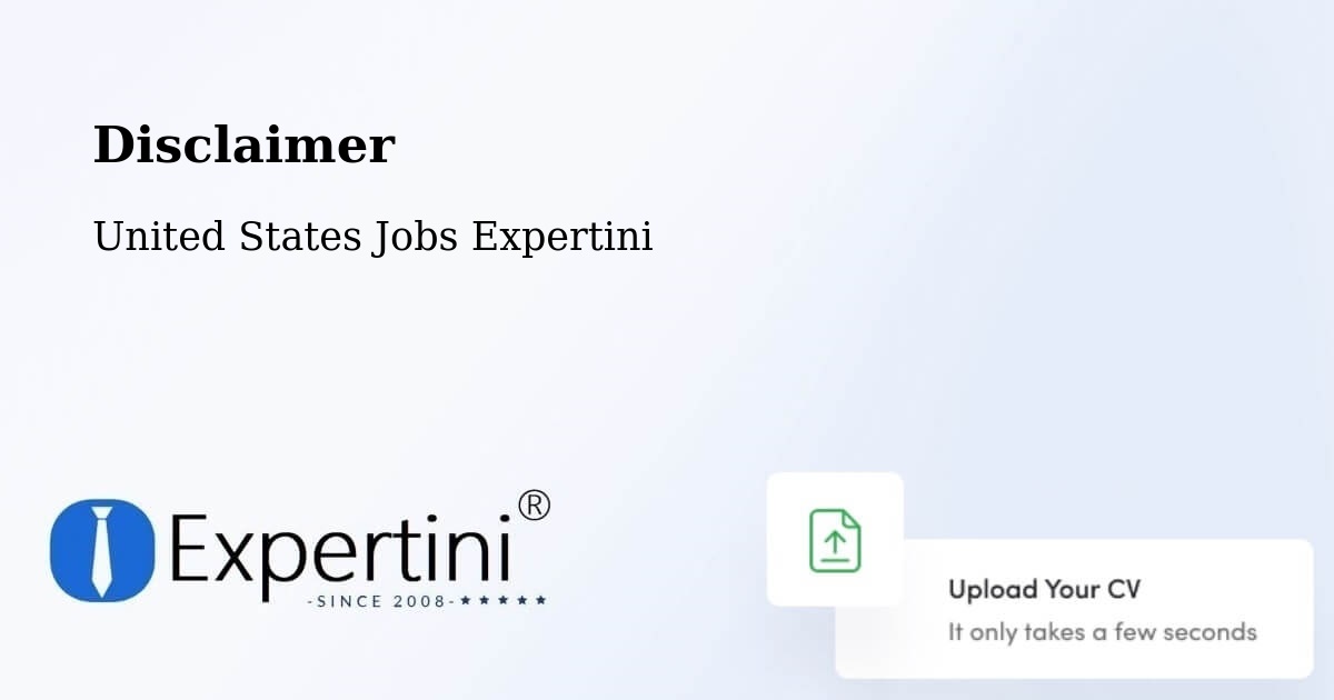 Disclaimer – Ronceverte - United States Jobs Expertini